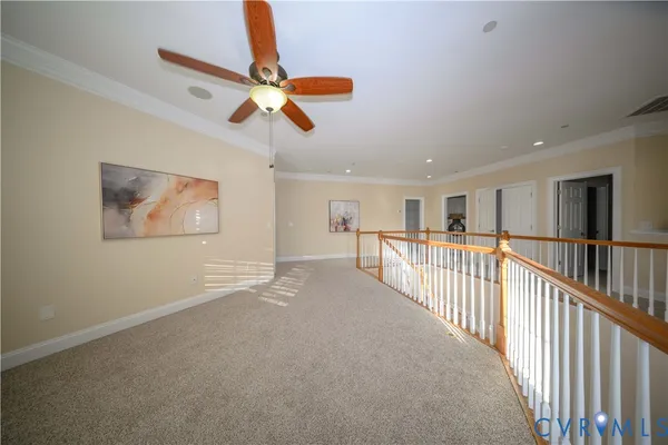 a view of a livingroom with wooden floor