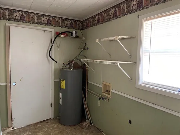 a close view of utility room