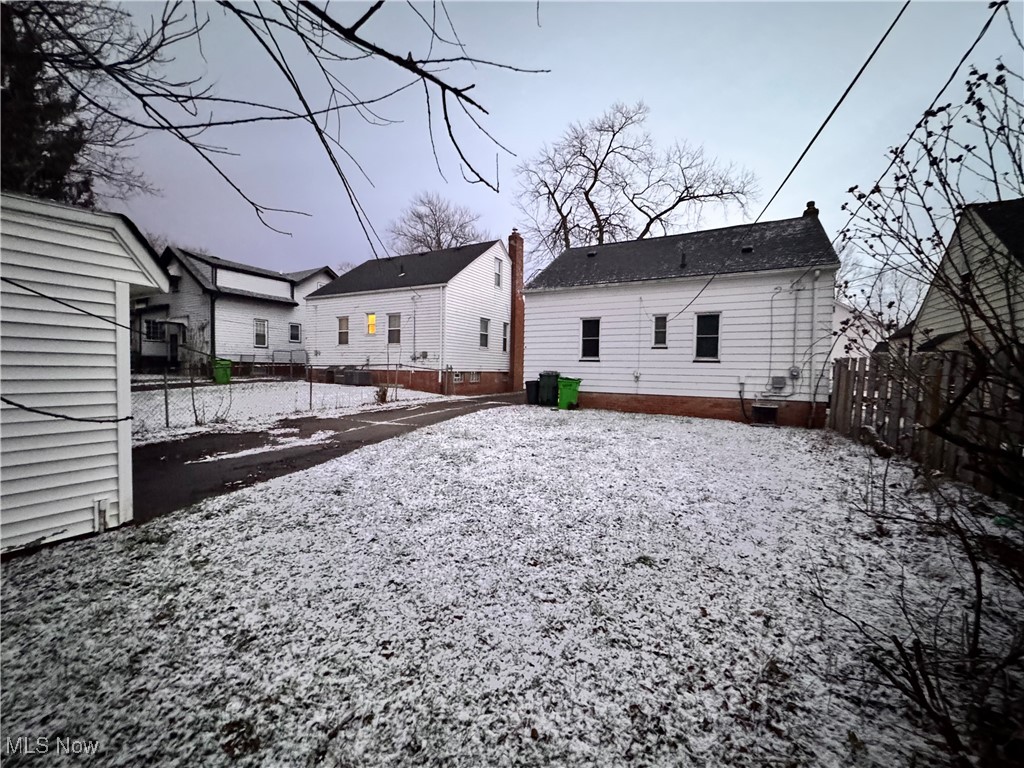 4770 Burleigh Road Cleveland, OH 44125 - Photo 19 of 22 View of snow covered rear of property