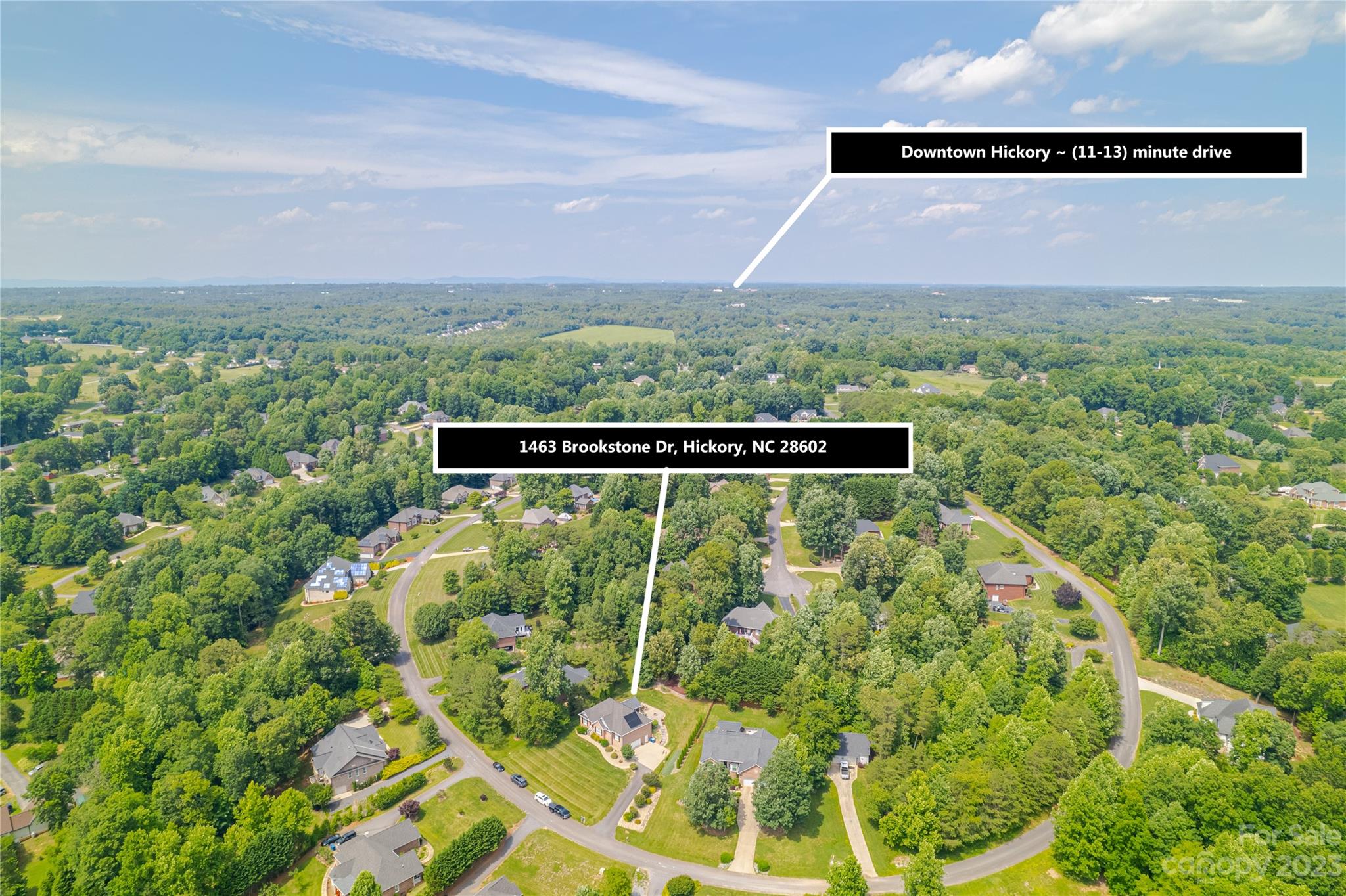 1463 Brookstone Drive Hickory, NC 28602 - Photo 26 of 40 a view of outdoor space with a garden and plants