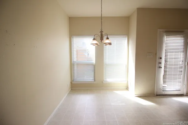 a view of a livingroom with a chandelier