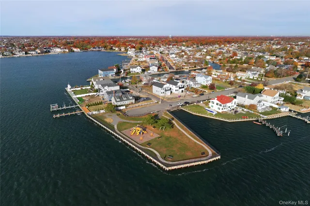 an aerial view of a city