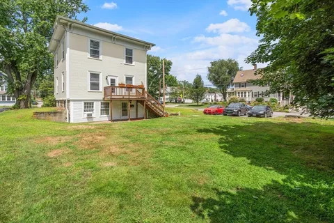 a front view of house with yard