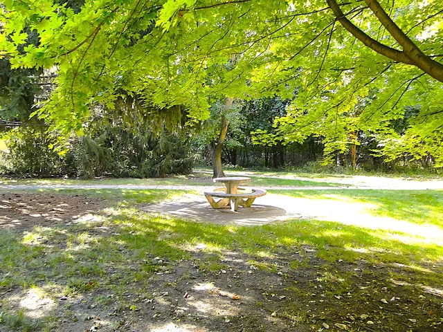 a view of a swimming pool with an outdoor space and seating area