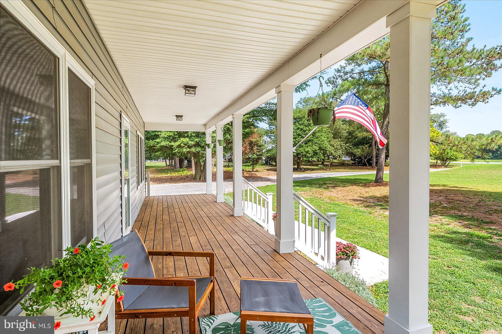 6996 Powellville Road Willards, MD 21874 - Photo 57 of 61 Expansive front porch