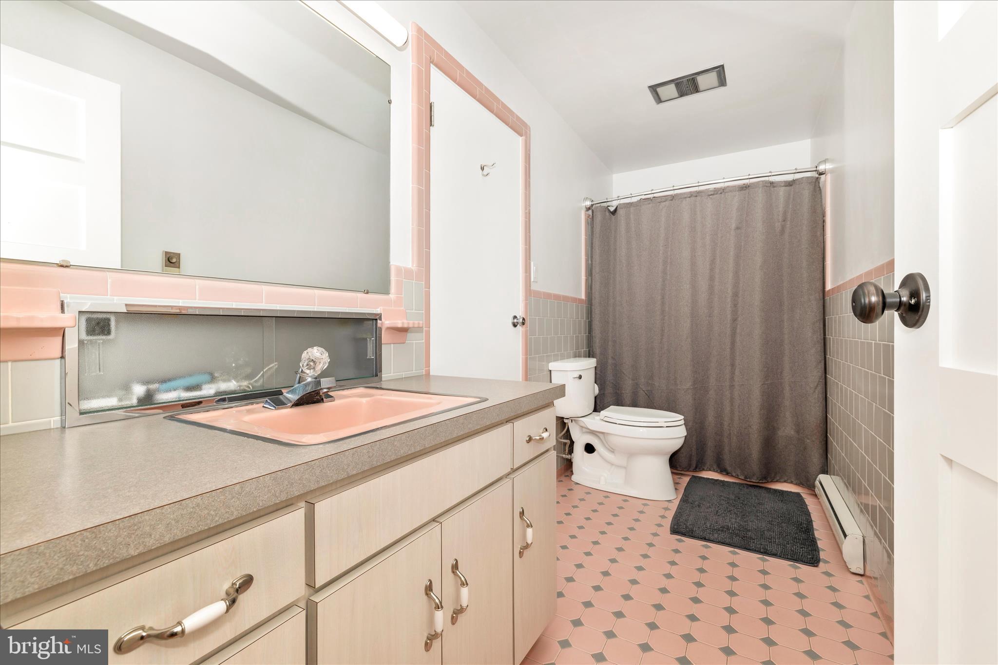 215 Broad Street Middletown, MD 21769 - Photo 28 of 56 a bathroom with a sink a toilet and a mirror