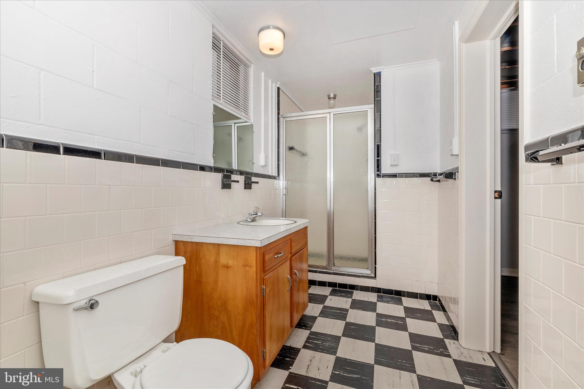 215 Broad Street Middletown, MD 21769 - Photo 38 of 56 a bathroom with a sink a toilet a shower and a mirror