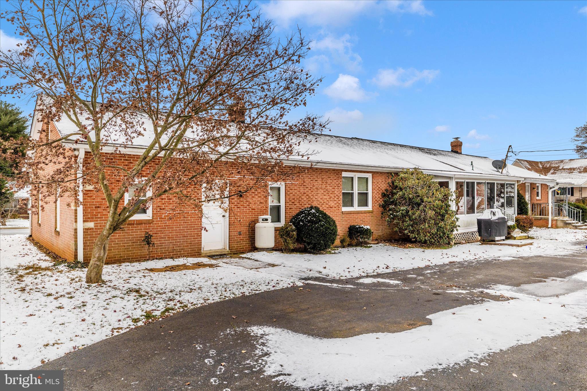 215 Broad Street Middletown, MD 21769 - Photo 55 of 56 a view of a house with a snow in front of it