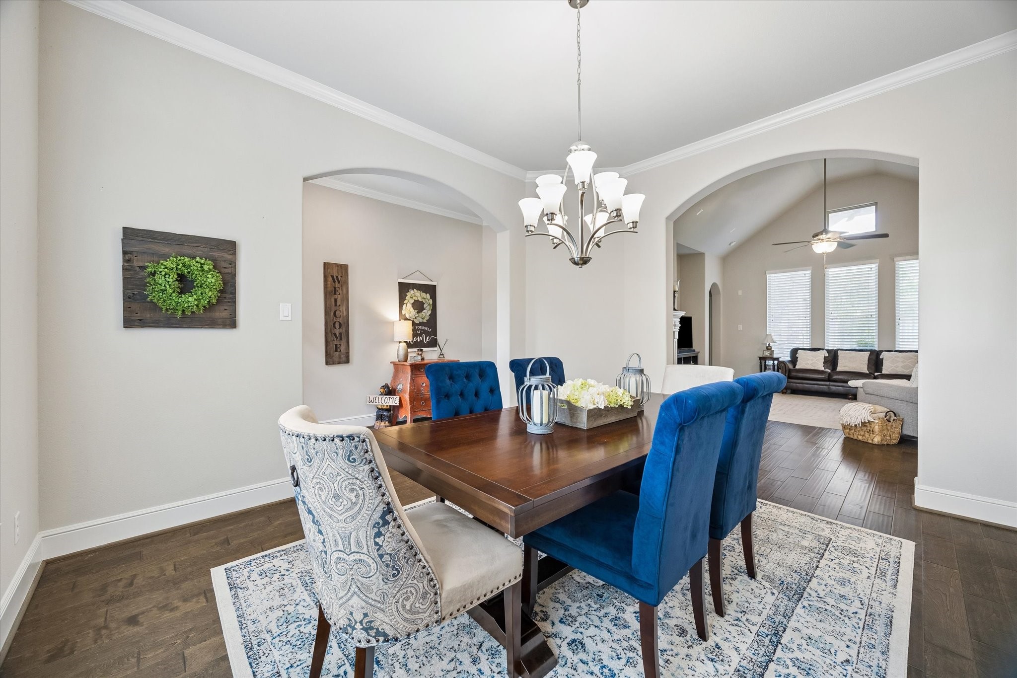 19 Peace Tree Way Tomball, TX 77375 - Photo 6 of 36 Spacious dining room with ample natural light, perfect for hosting and entertaining.