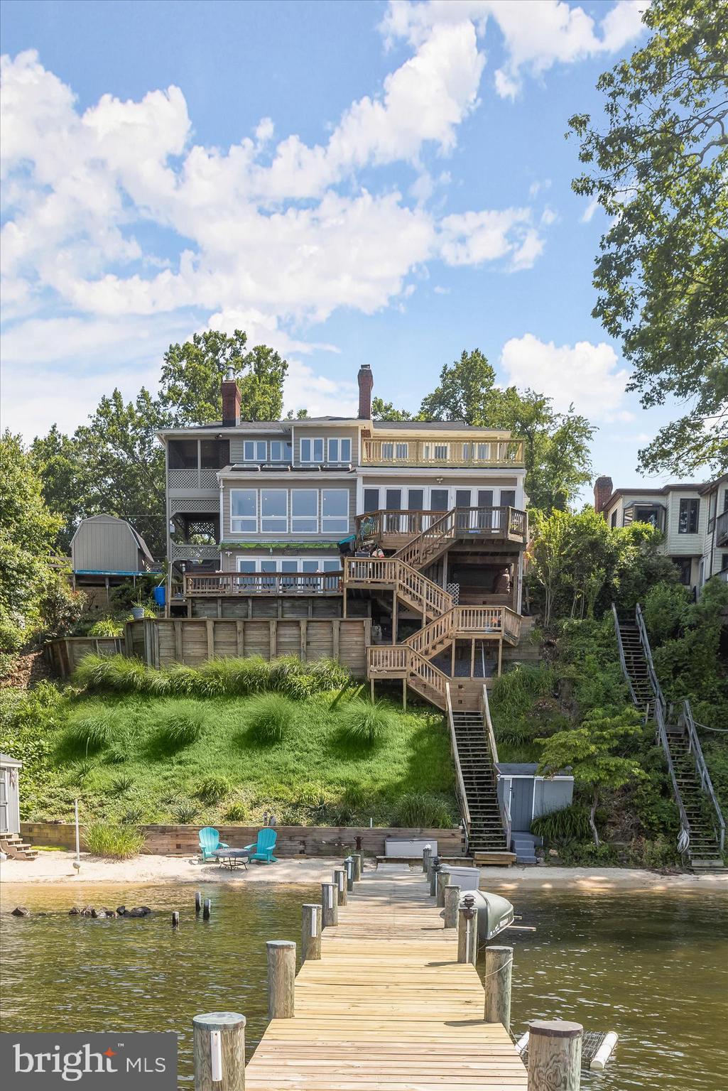 330 South Riverside Drive Crownsville, MD 21032 - Photo 114 of 137 Water Front Elevation