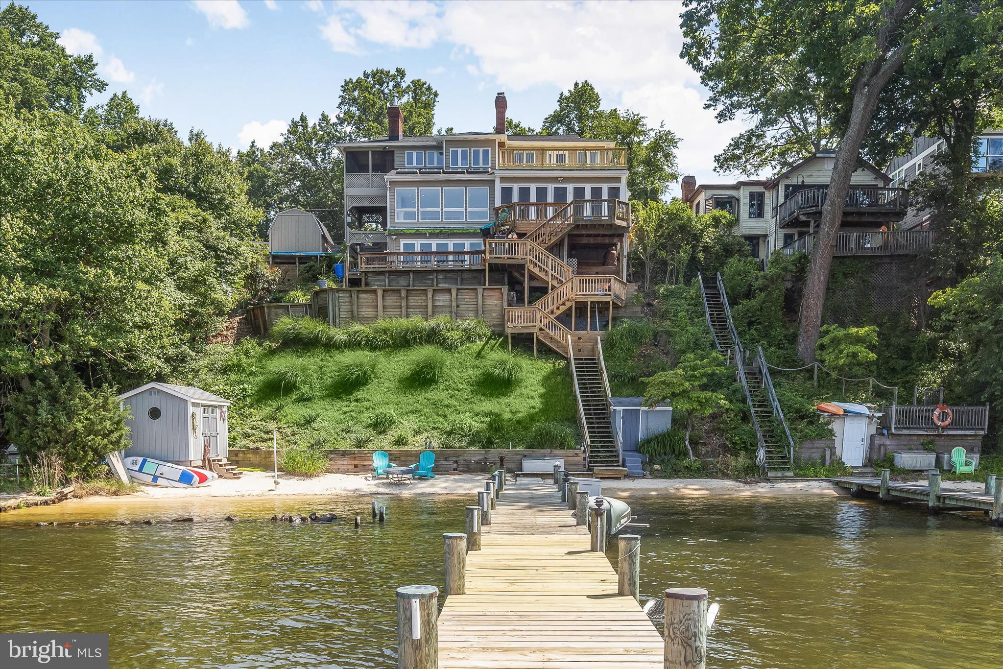 330 South Riverside Drive Crownsville, MD 21032 - Photo 127 of 137 a view of house with swimming pool and outdoor seating