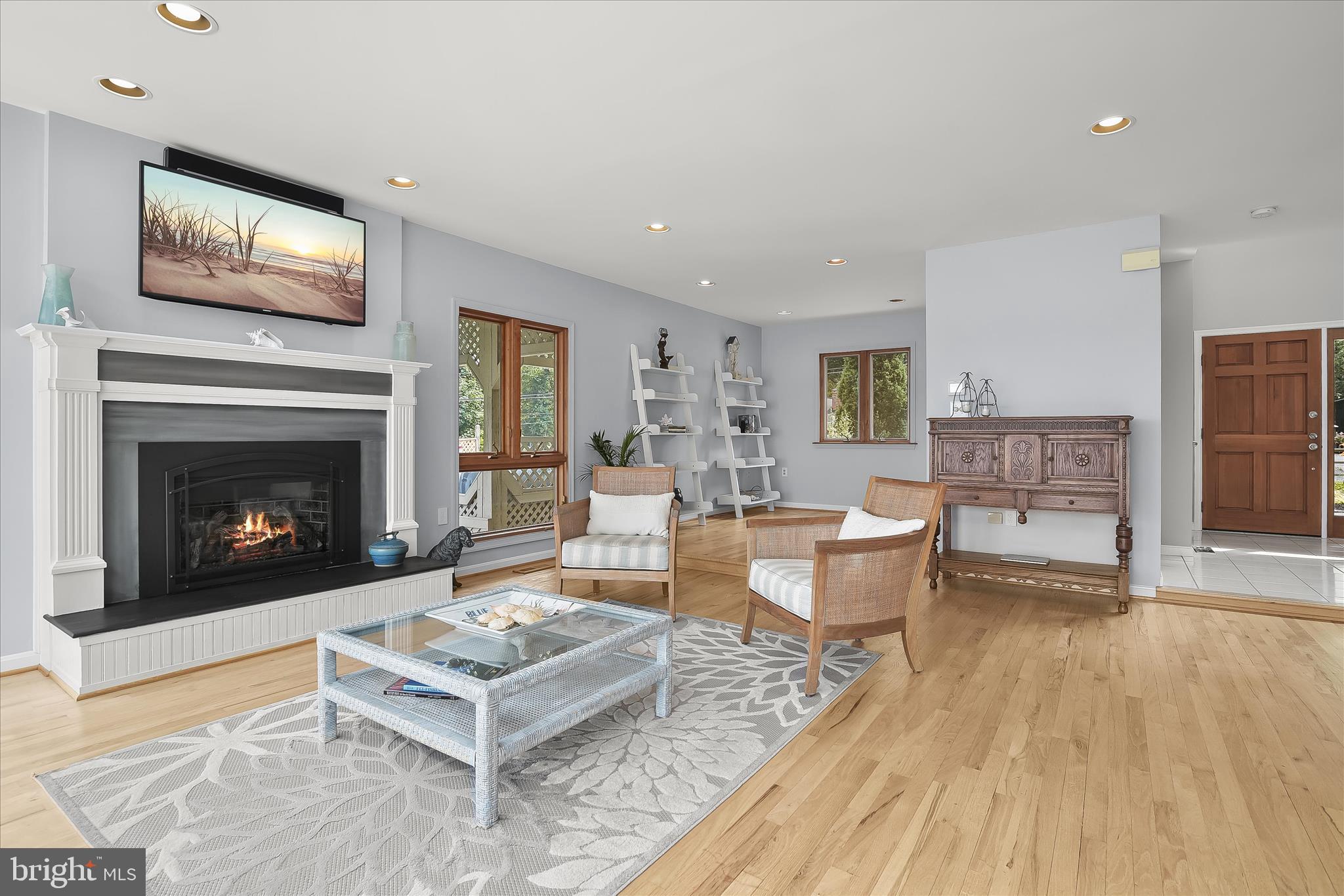 330 South Riverside Drive Crownsville, MD 21032 - Photo 15 of 137 a living room with furniture and a fireplace