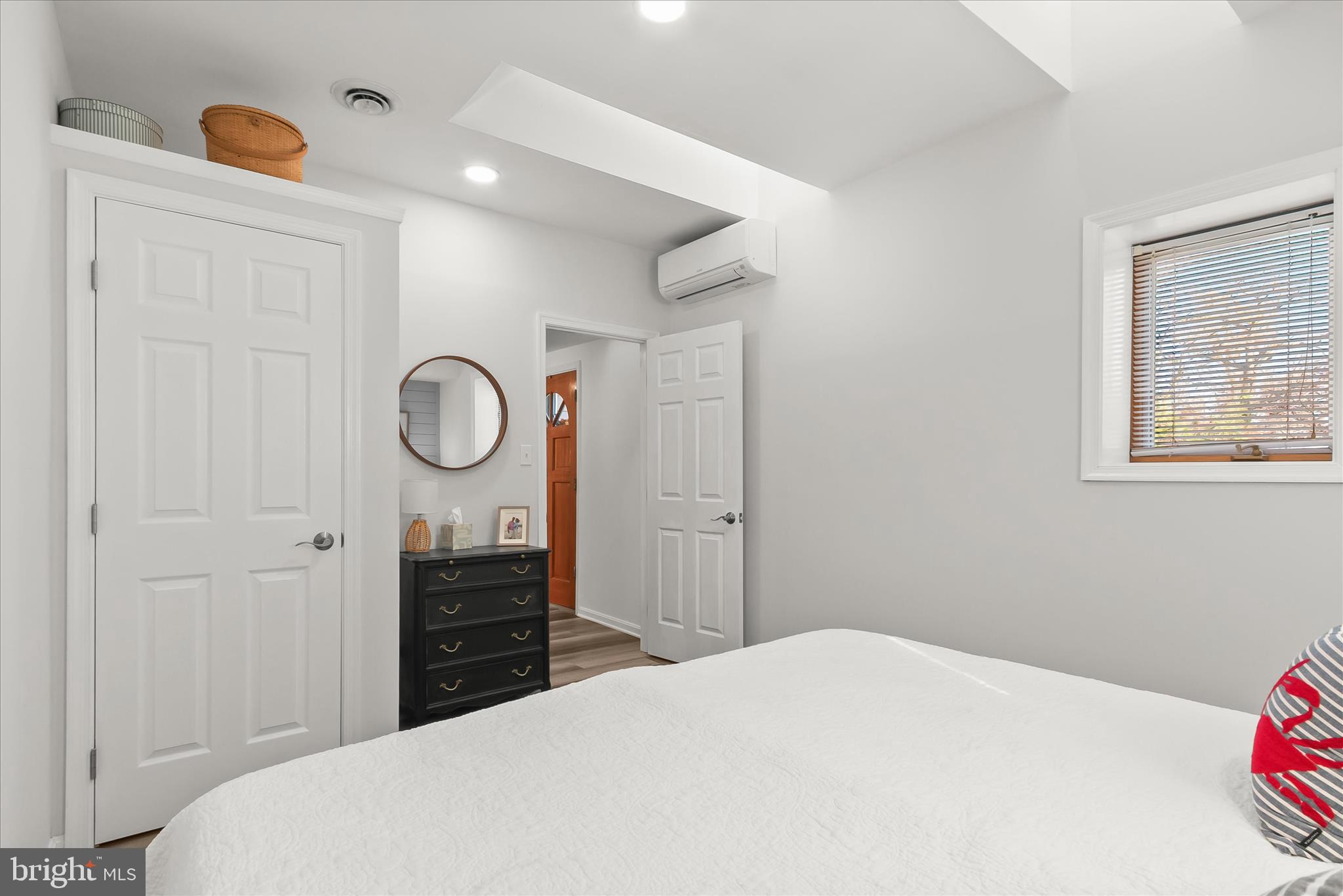 330 South Riverside Drive Crownsville, MD 21032 - Photo 48 of 137 a bedroom with a bed and a chandelier