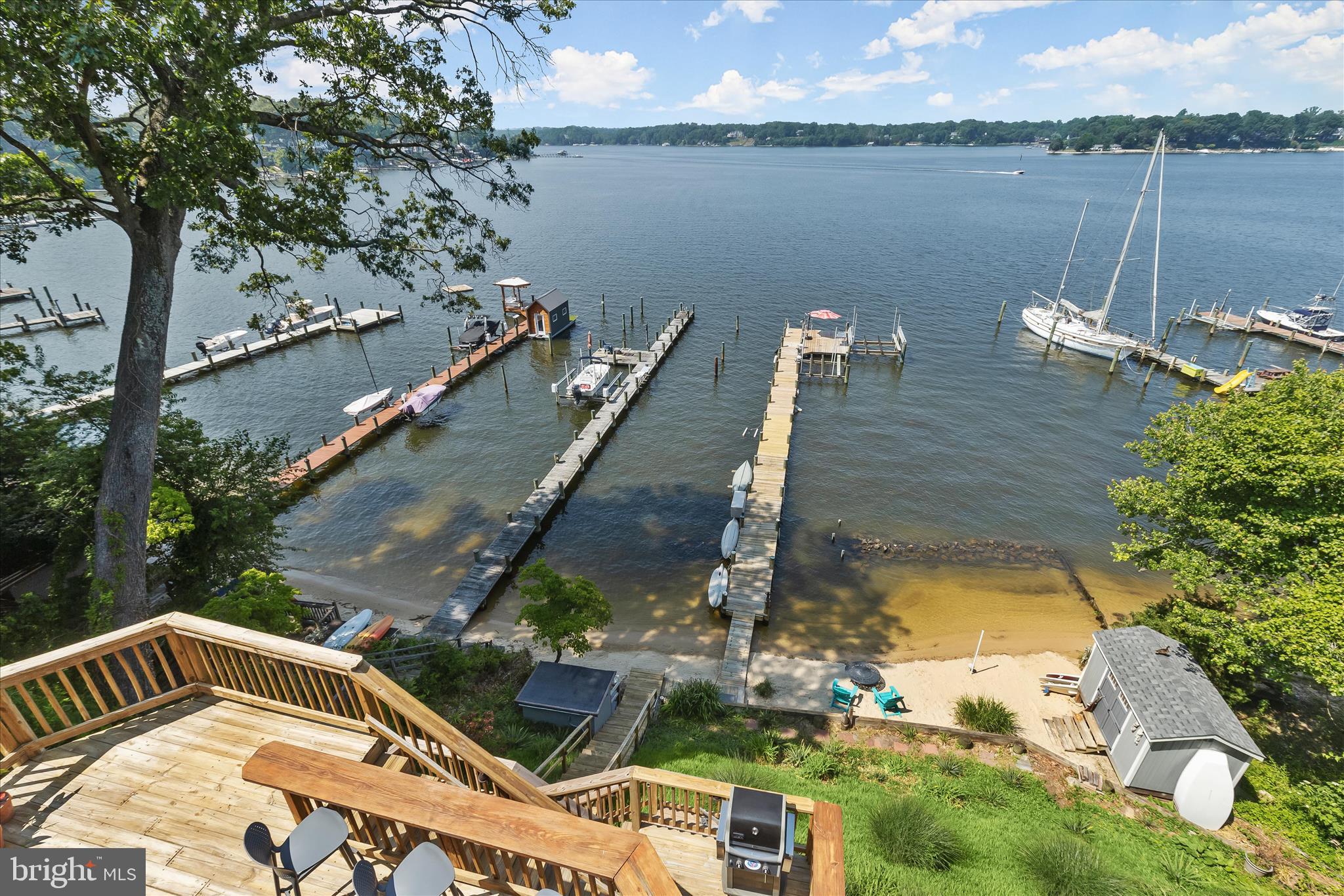 330 South Riverside Drive Crownsville, MD 21032 - Photo 70 of 137 View from Upper Level Deck