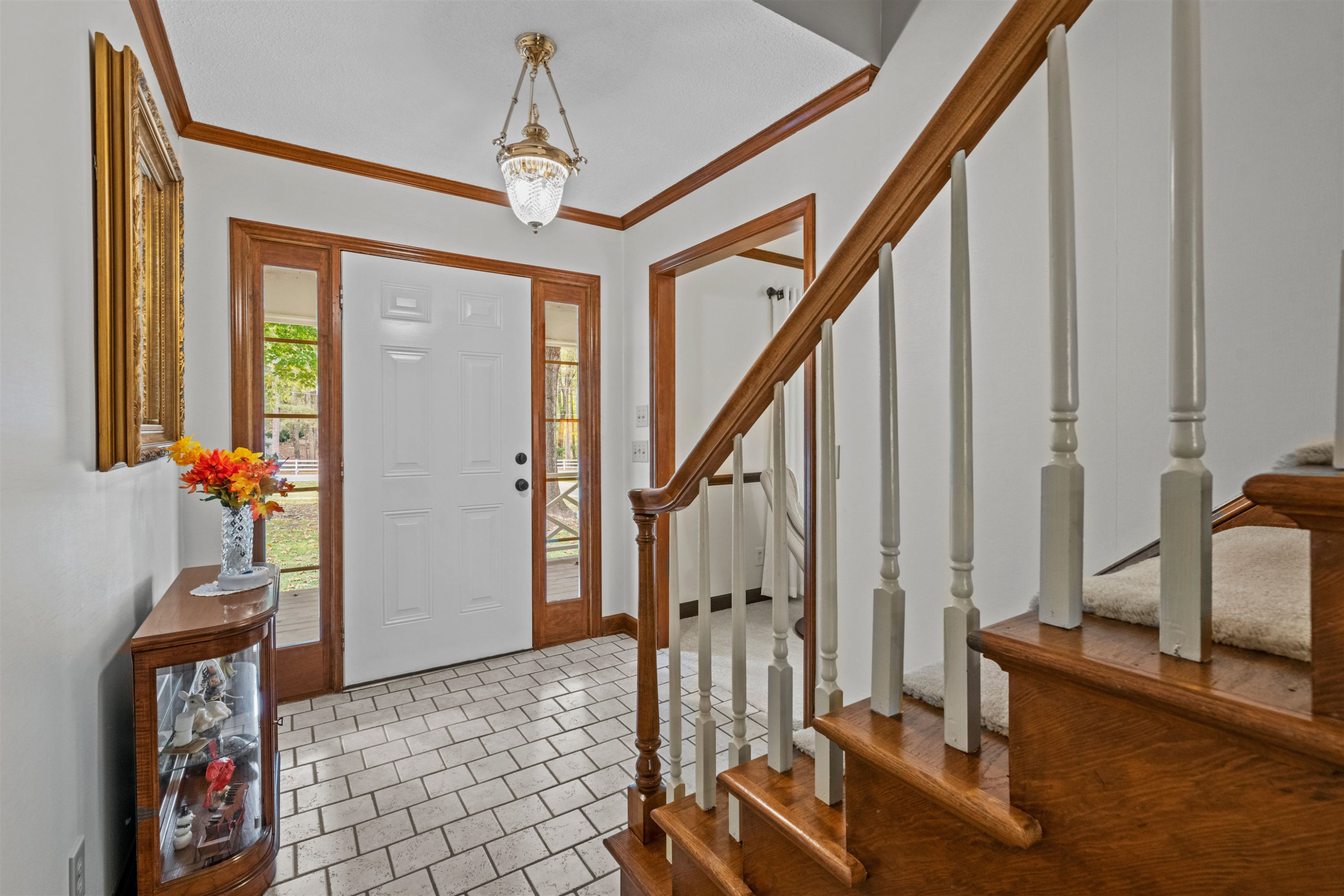 8417 Crowder Road Raleigh, NC 27603 - Photo 8 of 30 Entry foyer with stairs leading to upstairs bedrooms. Foyer