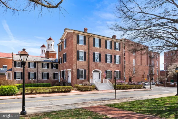 a front view of a building