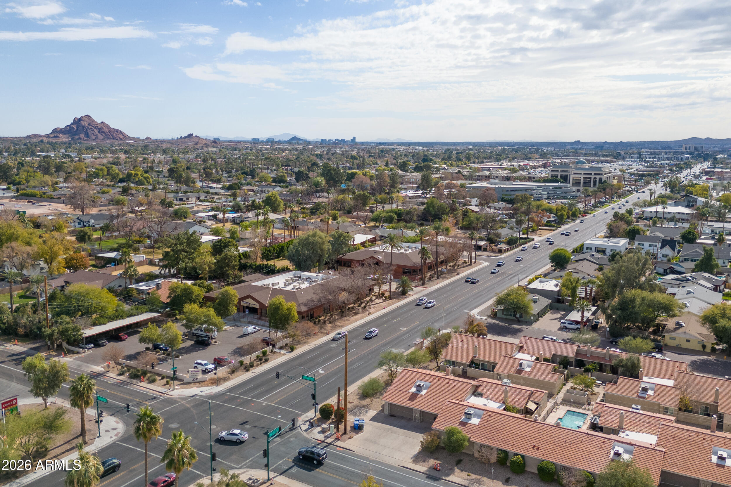 4343 East Osborn Road Phoenix, AZ 85018 - Photo 37 of 41 an aerial view of a city