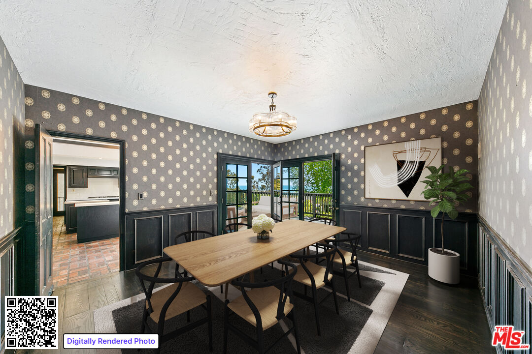 29528 Harvester Road Malibu, CA 90265 - Photo 7 of 41 a view of a dining room with furniture window and wooden floor