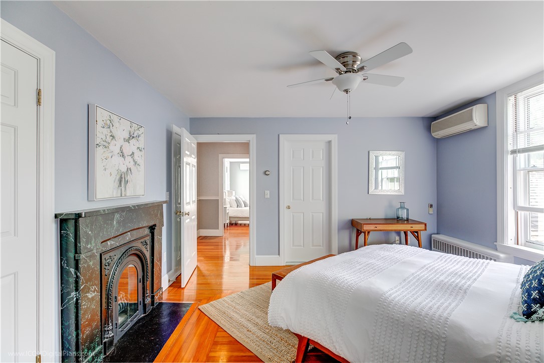 32 Catherine Street, Unit B Newport, RI 02840 - Photo 17 of 32 Guest Bedroom with view of gas fireplace
