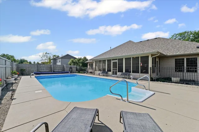 a view of outdoor space and seating area