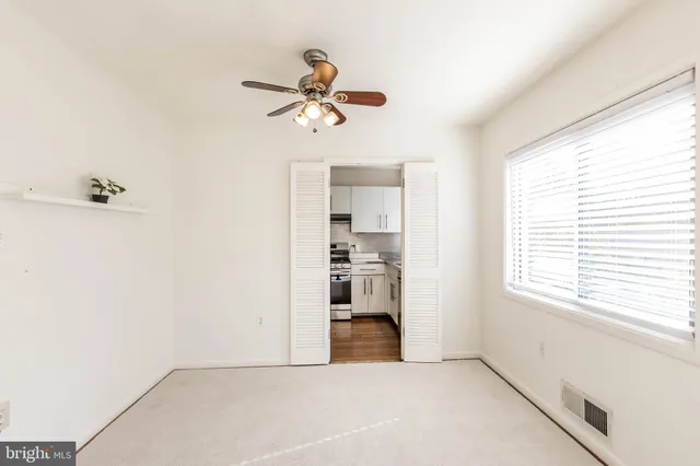 a view of an empty room