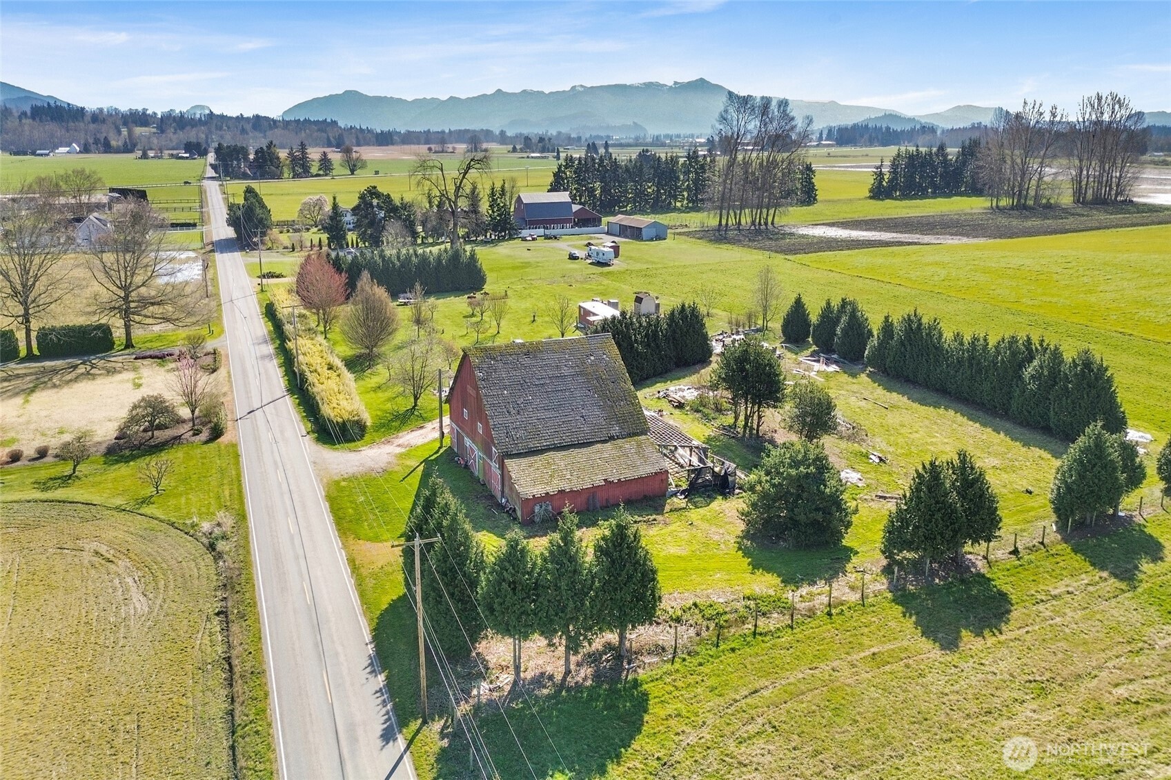 16068 Field Road Bow, WA 98232 - Photo 22 of 25 a view of a swimming pool with a patio