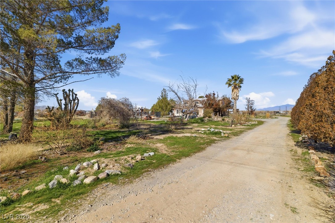 2570 East Kellogg Road Pahrump, NV 89048 - Photo 5 of 60 Circular driveway. Mature landscaping. Entertaining area. 1.25-acre lot.