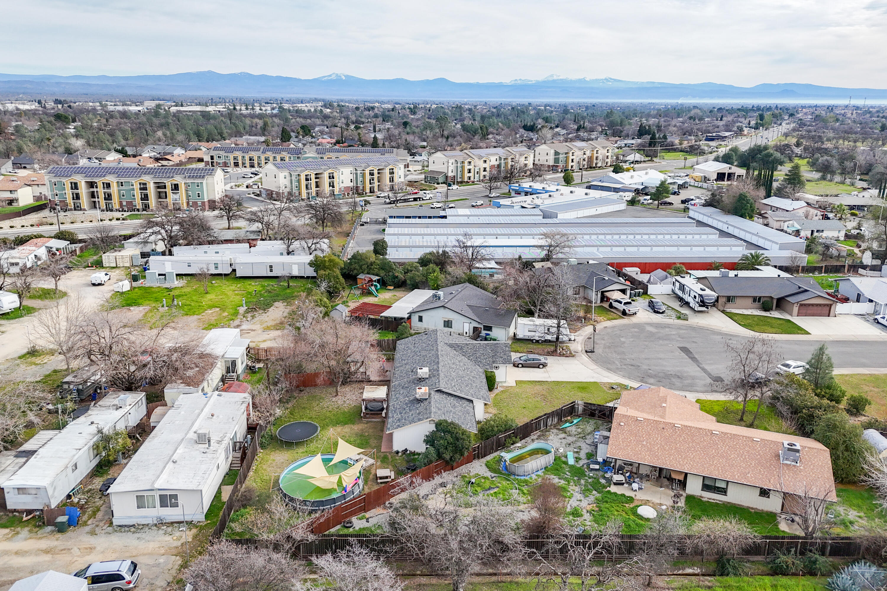 1070 Dara Court Redding, CA 96003 - Photo 61 of 66 an aerial view of residential houses with outdoor space