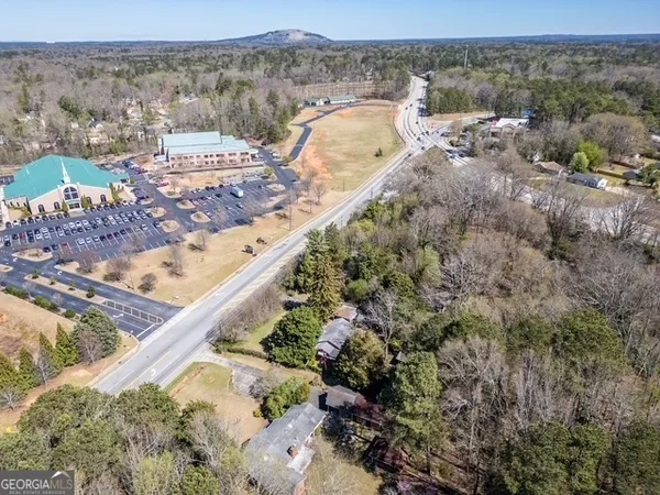 an aerial view of multiple house