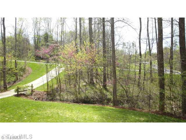 6689 Currieton Drive Oak Ridge, NC 27310 - Photo 14 of 16 View. The home sits on 1.68 beautiful wooded acres as seen here from the front porch