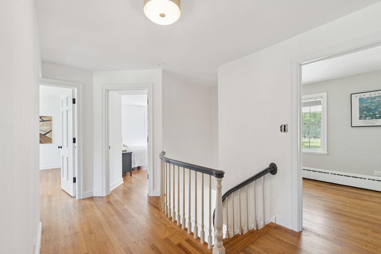 60 Ridge Road Barrington Hills, IL 60010 - Photo 37 of 70 a view of a hallway with wooden floor and stairs