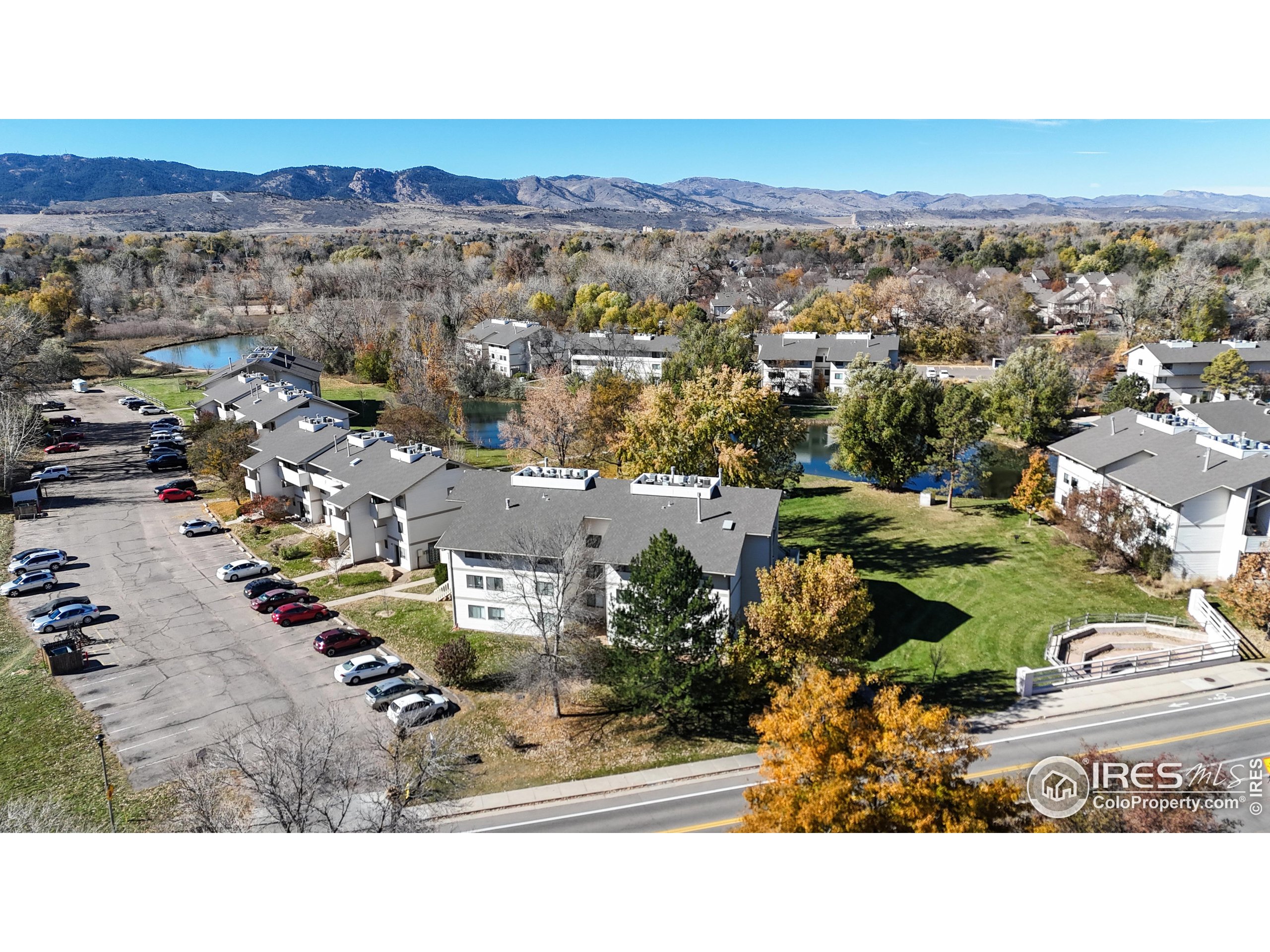 1705 Heatheridge Road, Unit G302 Fort Collins, CO 80526 - Photo 25 of 36 an aerial view of a city