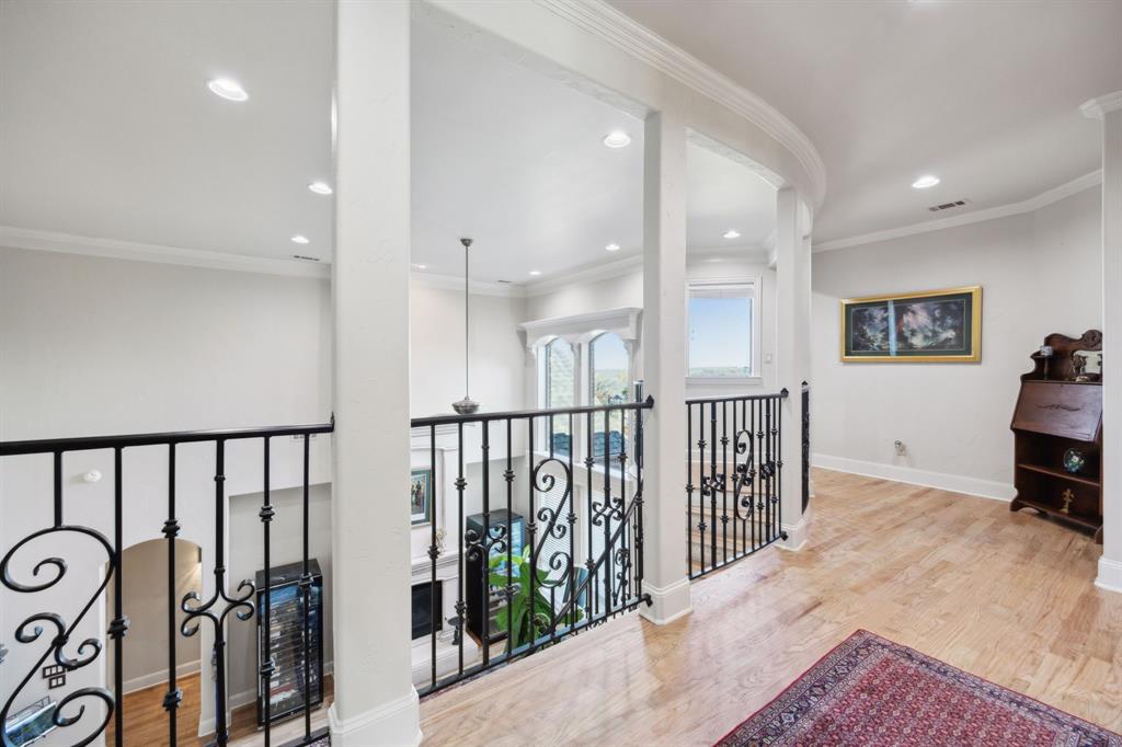 1608 Overlook Terrace Keller, TX 76262 - Photo 21 of 37 Wrought iron railing restored - color drenched walls and celings - fresh paint