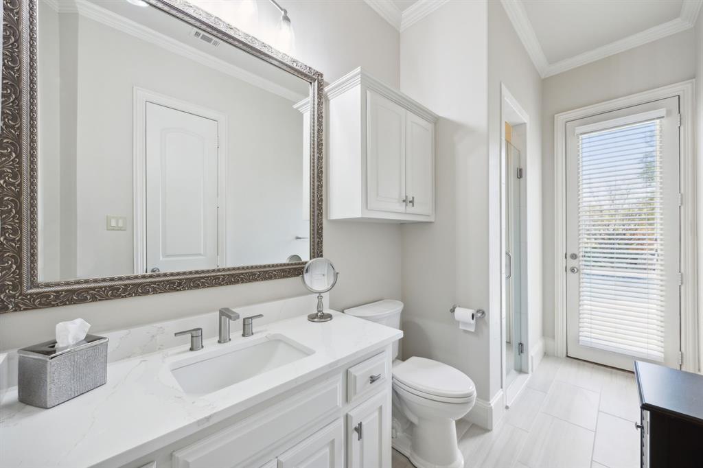 1608 Overlook Terrace Keller, TX 76262 - Photo 30 of 37 Downstairs guest/pool bath. All bathrooms remodeled.