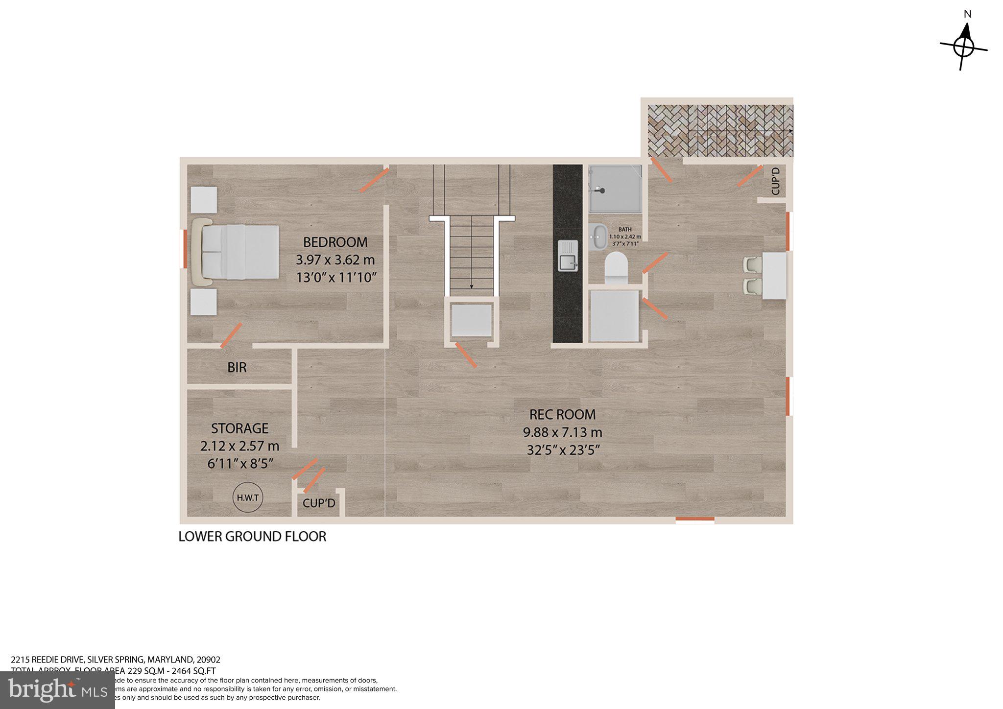 2215 Reedie Drive Wheaton, MD 20902 - Photo 22 of 22 Spacious lower ground floor layout.