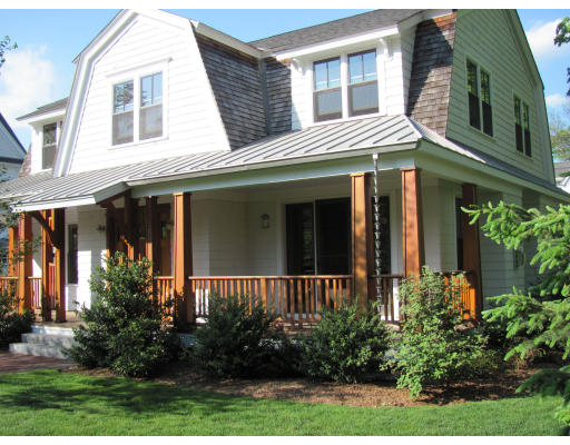 a front view of a house