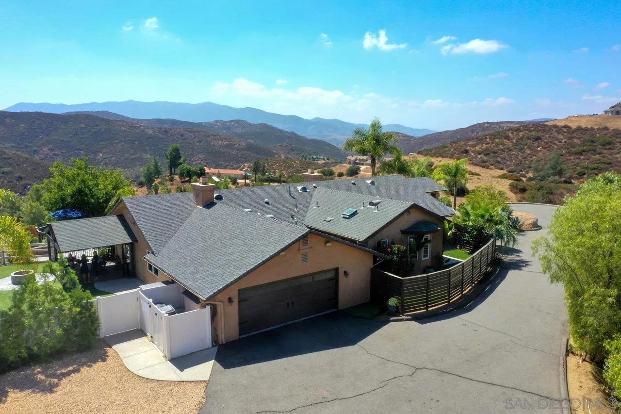 2868 Harper Ranch Road Jamul, CA 91935 - Photo 46 of 59 an aerial view of a house with a garden