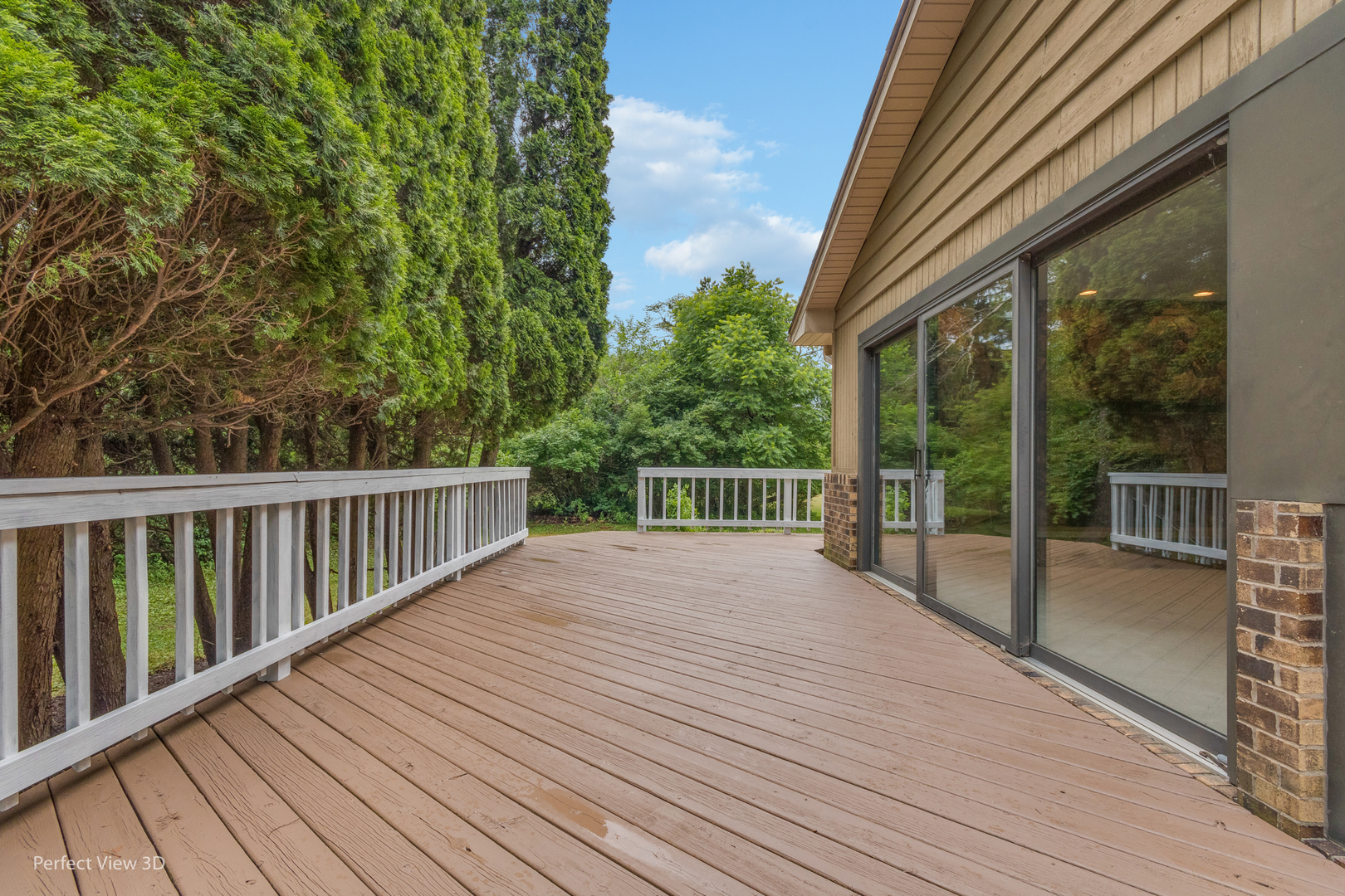 223 Brookbridge Road Trout Valley, IL 60013 - Photo 20 of 33 a view of backyard with deck and wooden floor