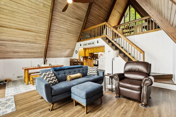 a outdoor living with furniture