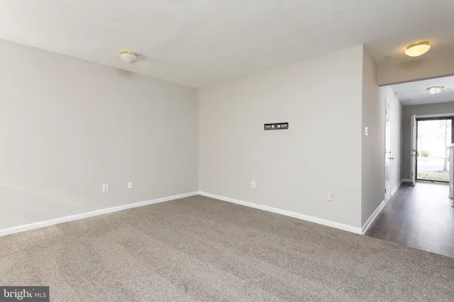 a view of an empty room