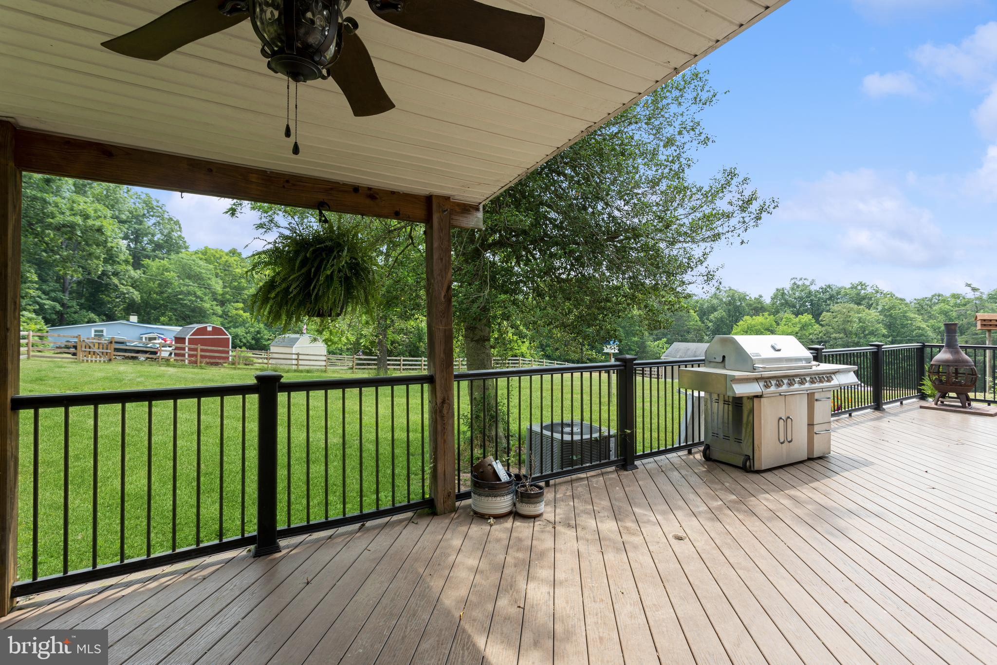 10330 Rogues Road Midland, VA 22728 - Photo 26 of 33 Covered Trex deck with ceiling fan