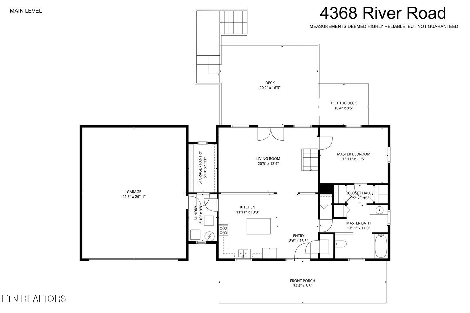 4368 River Road Ten Mile, TN 37880 - Photo 53 of 54 53_RiverRoad_4368_FloorPlan-MainLevel