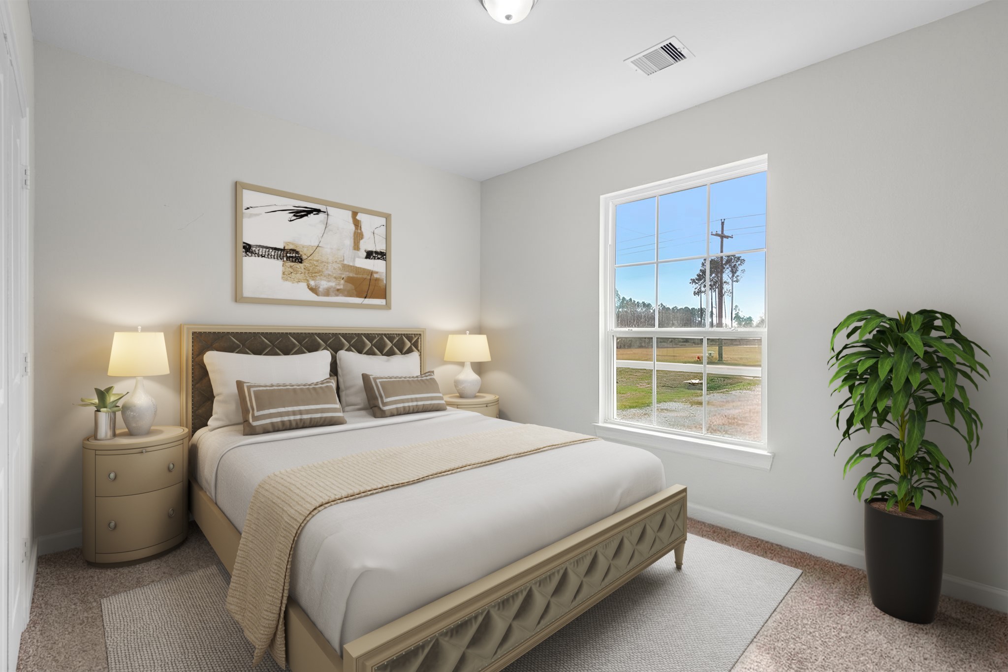 1294 County Road 5100 Cleveland, TX 77327 - Photo 24 of 27 Virtually Staged: Wall space and layout that also allow the room to function as a bedroom.