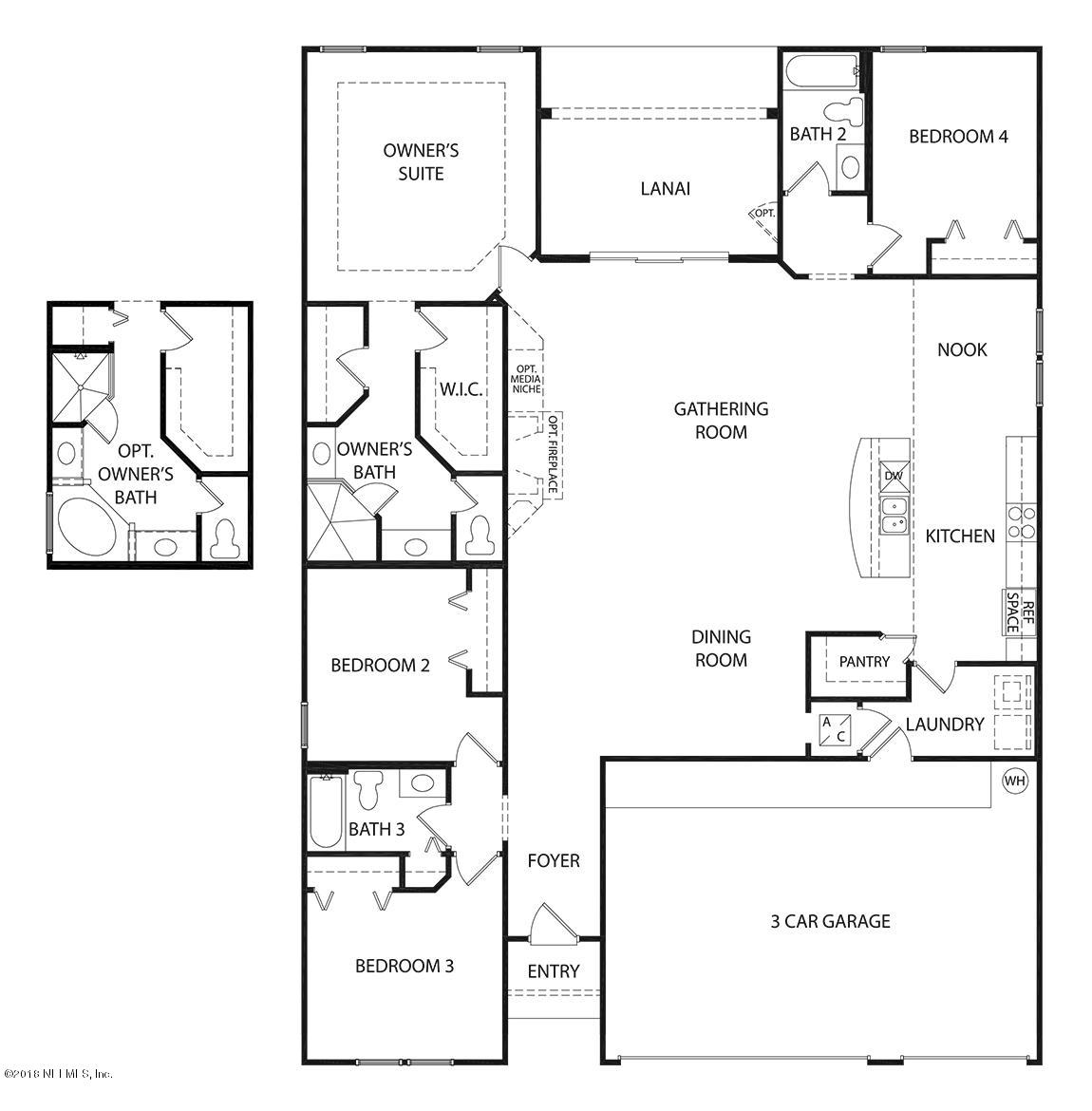 265 South Hamilton Springs Road St. Augustine, FL 32084 - Photo 11 of 11 2363Destin_Floorplan_JAN2018