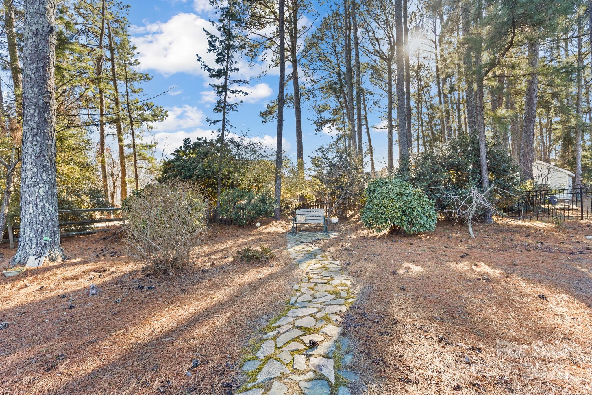 227 Point Wylie Lane Fort Mill, SC 29708 - Photo 33 of 36 a view of a yard with plants and trees