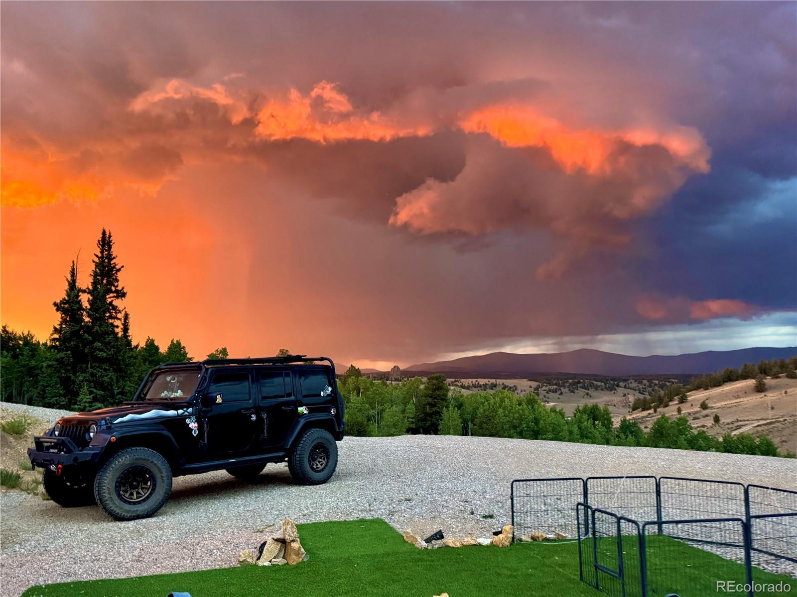 a car parked in front of a house
