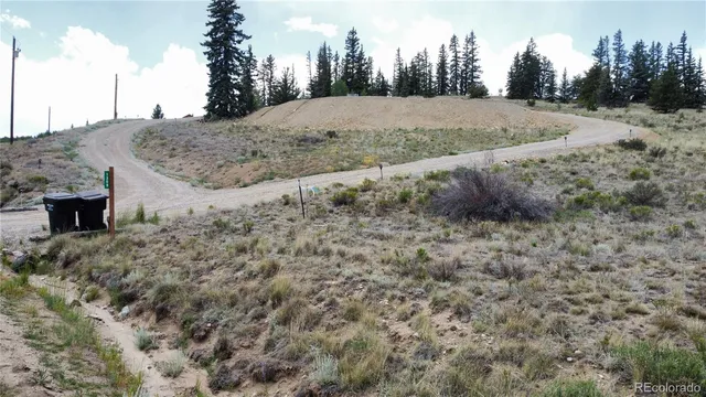 a view of a dry backyard of the house
