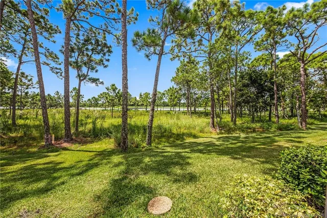 a view of a golf course with a lake view