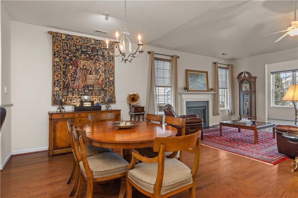 137 Freedom Lane Sewickley, PA 15143 - Photo 7 of 36 a view of a dining room with furniture and chandelier