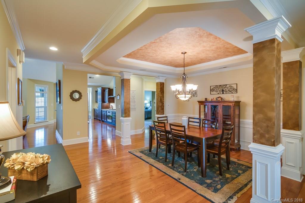 1770 Verdict Ridge Drive Denver, NC 28037 - Photo 10 of 36 a view of a dining room with furniture wooden floor and chandelier